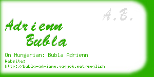 adrienn bubla business card